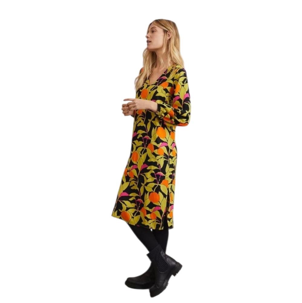COREYLYNNCALTER Anthropologie V Neck Long Sleeve Midi Dress - Picture 2 of 10